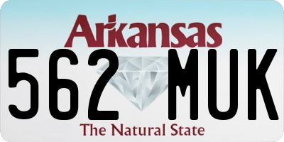 AR license plate 562MUK