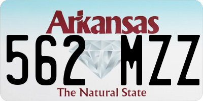 AR license plate 562MZZ