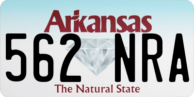 AR license plate 562NRA