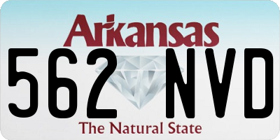 AR license plate 562NVD