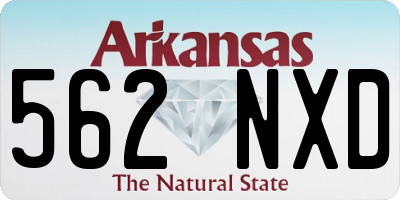AR license plate 562NXD