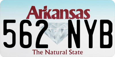 AR license plate 562NYB