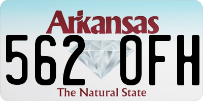 AR license plate 562OFH