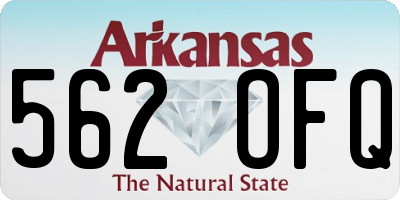 AR license plate 562OFQ