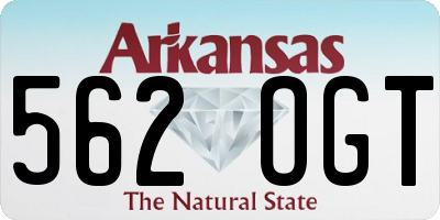 AR license plate 562OGT