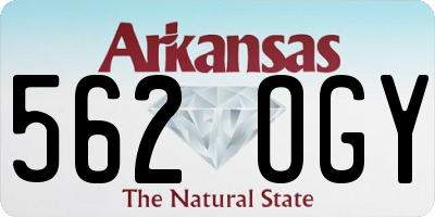 AR license plate 562OGY