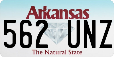 AR license plate 562UNZ