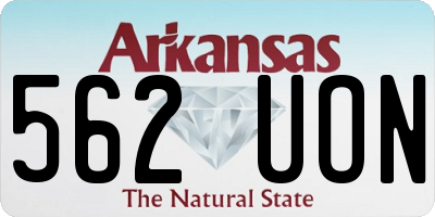 AR license plate 562UON