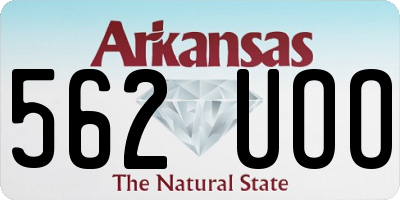 AR license plate 562UOO