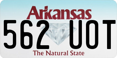AR license plate 562UOT