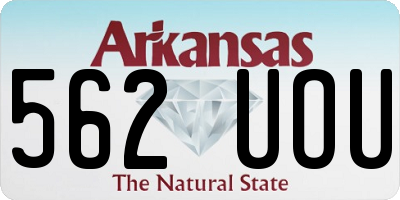 AR license plate 562UOU