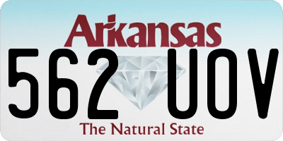 AR license plate 562UOV