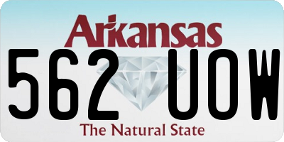 AR license plate 562UOW