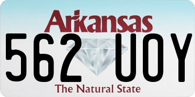 AR license plate 562UOY