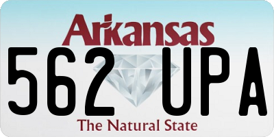 AR license plate 562UPA