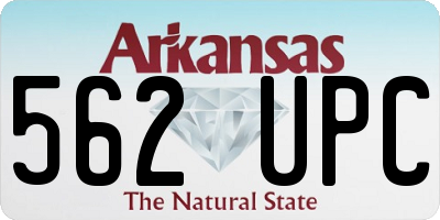 AR license plate 562UPC