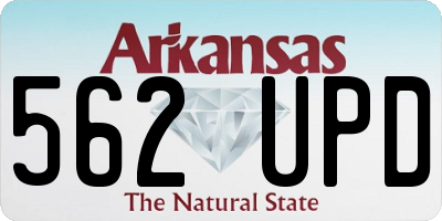 AR license plate 562UPD