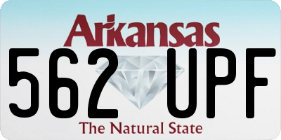 AR license plate 562UPF