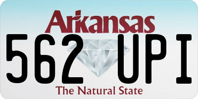 AR license plate 562UPI