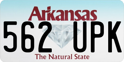 AR license plate 562UPK