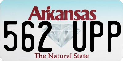 AR license plate 562UPP