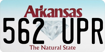 AR license plate 562UPR
