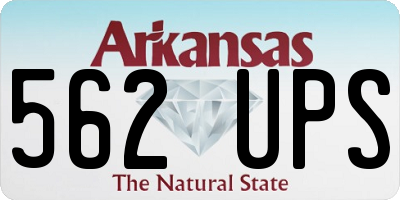 AR license plate 562UPS