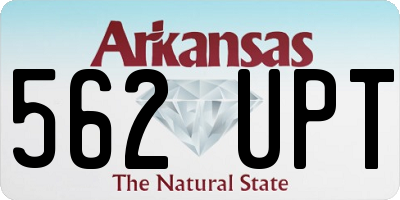 AR license plate 562UPT