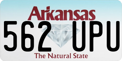 AR license plate 562UPU