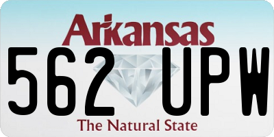 AR license plate 562UPW