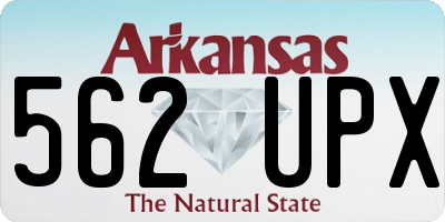 AR license plate 562UPX