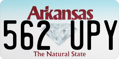 AR license plate 562UPY