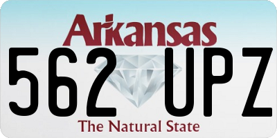 AR license plate 562UPZ