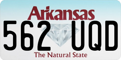 AR license plate 562UQD