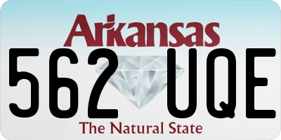 AR license plate 562UQE