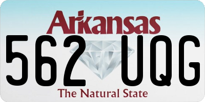 AR license plate 562UQG