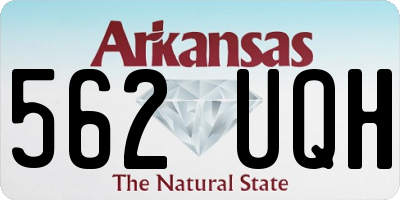 AR license plate 562UQH
