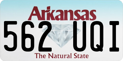 AR license plate 562UQI