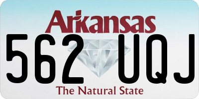 AR license plate 562UQJ