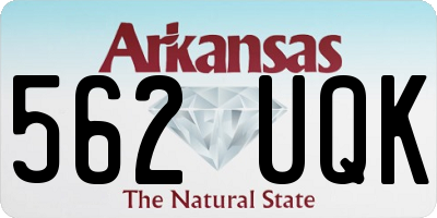 AR license plate 562UQK