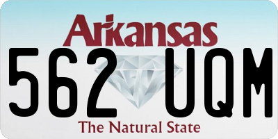 AR license plate 562UQM