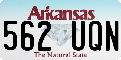 AR license plate 562UQN