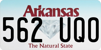 AR license plate 562UQO