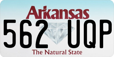 AR license plate 562UQP