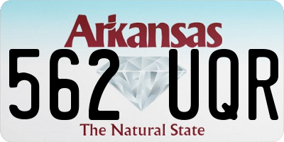 AR license plate 562UQR