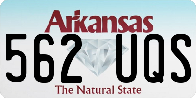 AR license plate 562UQS