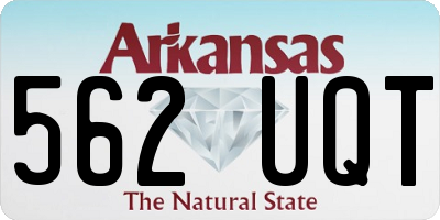 AR license plate 562UQT