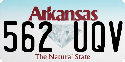 AR license plate 562UQV
