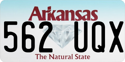 AR license plate 562UQX