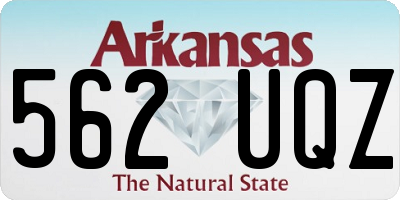 AR license plate 562UQZ